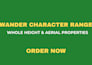 do wander character aerial range